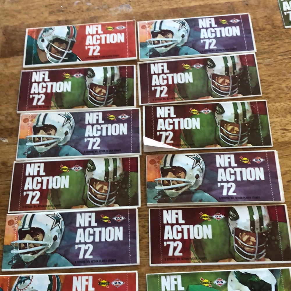 NFL action stamps 1972